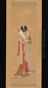 Courtesan with a Letter in Her Mouth Courtesan with a Letter in Her Mouth