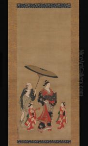 Courtesan on Parade by Miyagawa Issho