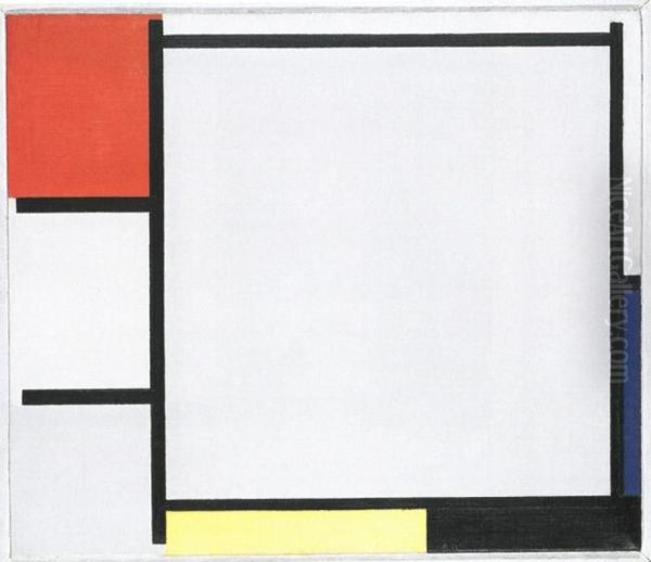 Composition with Red, Blue, Yellow, Black, and Gray - view 1