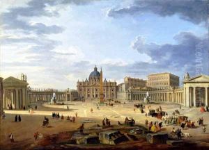 St. Peter's Square, Rome by Giovanni Paolo Panini