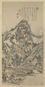qing wang yuan qi wei zhan ting hua qi fa miao ji tu zhou by Wang Yuanqi