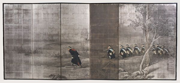 The Bravery of Captain Matsuzaki Nao'omi at Anseong... - view 1