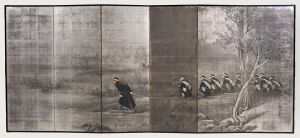 The Bravery of Captain Matsuzaki Nao'omi at Anseong... by Kubota Beisen