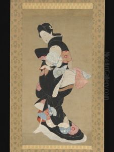 Dancer by Hishikawa Moronobu