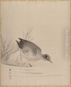 Bird at the Water's Edge by Kawabata Gyokusho