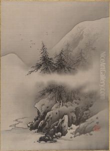 Snow Landscape by Hashimoto Gaho