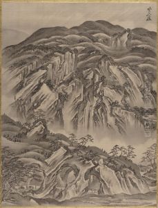 Rocky Landscape by Kawanabe Kyosai