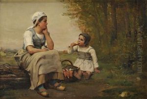 Le Gouter by Paul Charles Chocarne-Moreau