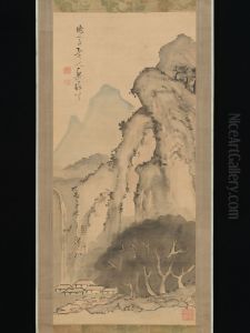 Landscape with Waterfall