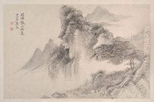 Landscapes in the Manner of Song and Yuan Masters by Yun Shouping