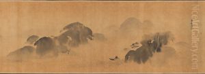 shou ye tan you bi 『hua yuan』 by Kano Tan'yu