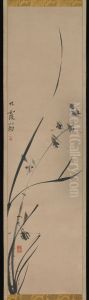 Orchids by Ike no Taiga