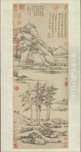 Woods and Valleys of Mount Yu by Ni Zan