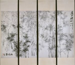 Misty Bamboo on a Distant Mountain by Zheng Xie