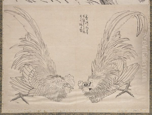 Album of Sketches by Katsushika Hokusai and His Disciples - view 1