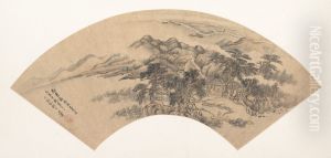 Landscape in the Style of Yan Wengui by Wang Hui