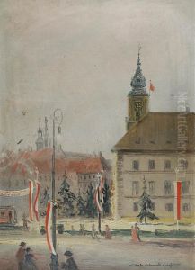 Widok Placu Zamkowego W Dzien Swiateczny