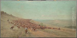 Driving the Herd by Frank Reaugh