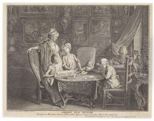 "cabinet D'un Peintre" by Daniel Nikolaus Chodowiecki