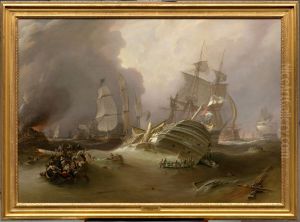 The Day after the Battle of Trafalgar, Securing the Prize by Richard Bridges Beechey
