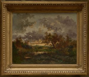 The Charcoal Burner's Hut by Theodore Rousseau