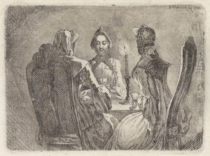 Cabinet D'un Peintre by Daniel Nikolaus Chodowiecki