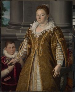 Portrait of Grand Duchess Bianca Capello de Medici with Her Son Portrait of Grand Duchess Bianca Capello de Medici with Her Son