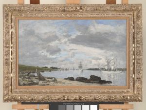 The Bay at the Mouth of the River Elorn, Landerneau by Eugene Louis Boudin