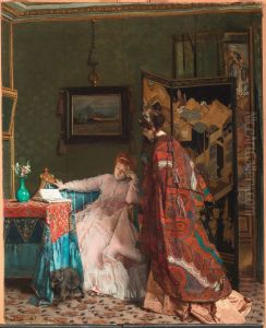 The Visit by Alfred Stevens