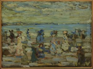 Beach Scene by Maurice Prendergast