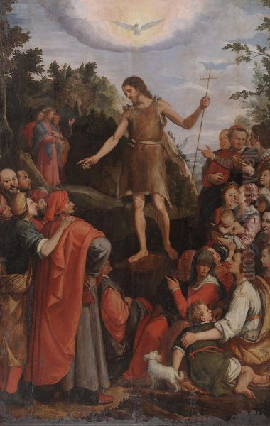St. John the Baptist Preaching in the Wilderness - view 1