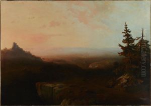 Mountain Scene by Thomas Moran