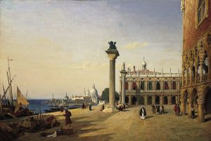 Venise, La Piazetta by Jean-Baptiste Camille Corot