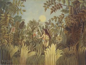 Eve in the Garden of Eden by Henri Julien Rousseau