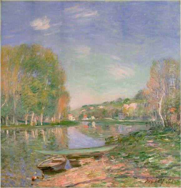 Banks of the Loing River, Morning - view 1
