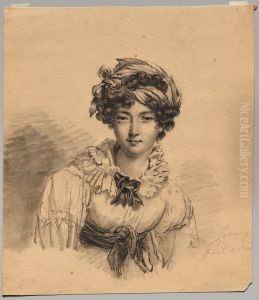 Portrait of the Artist's Daughter by Martin Drolling