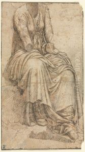 Copy of a Roman Statue of a Seated Woman by Ghirlandaio Domenico