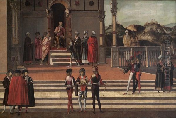 Joseph interpreting Pharoah's Dream - view 1