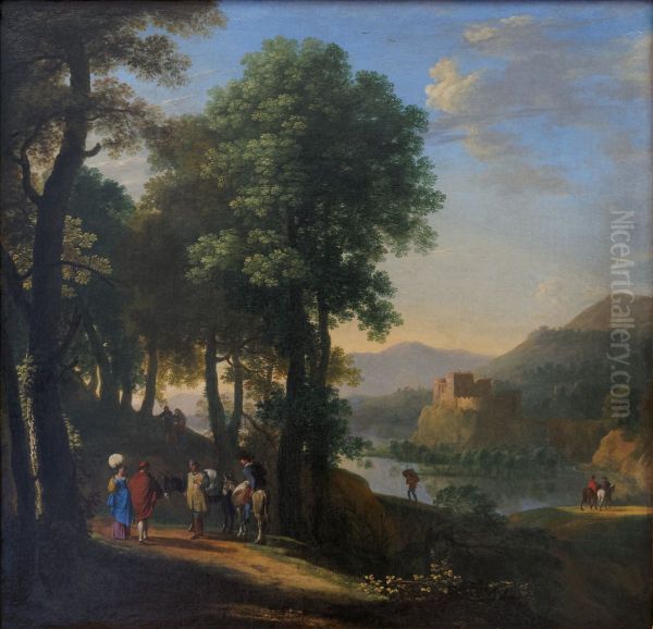 Paysage ; effet du soir - view 1