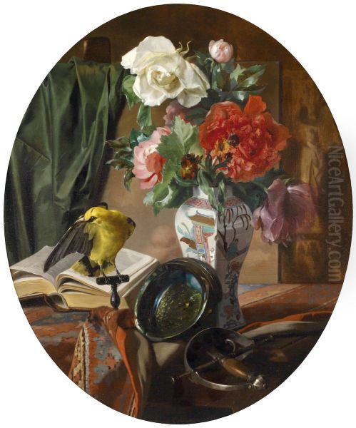 Stillleben mit Blumen in einer chinesischen Vase - view 1