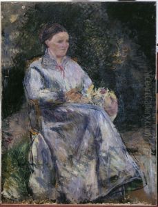 Julie Pissarro au jardin Julie Pissarro au jardin