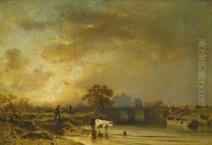 French river landscape French river landscape