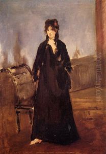 Berthe Morisotau soulier rose by Edouard Manet