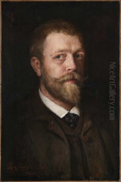 Self-portrait, Hans Olaf Halvor Heyerdahl - view 1