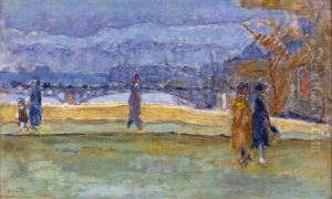 Le Pont des Saints-Peres by Pierre Bonnard