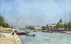 Paris, the Pont des ArtsFrancais:Paris, le pont des ArtsItaliano:Parigi, il Pont des Arts by Stanislas Lepine
