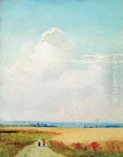 Noon near Moscow. Study - view 1