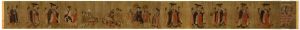 Thirteen Emperors Scroll by Yan Liben