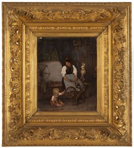 Nainen ja leikkiva lapsi (fi); Woman with a Playing Child (en); Kvinna med lekande barn (sv) Nainen ja leikkiva lapsi (fi); Woman with a Playing Child (en); Kvinna med lekande barn (sv)