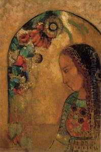 Lady of the Flowers] by Odilon Redon